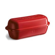 Emile Henry EH345503 Seramik Ekmek Fırın Kabı 39 x 16.5 x 15 CM  2.3 L Kırmızı