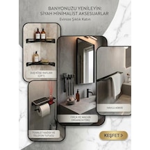 Metal Banyo Seti Mat Siyah