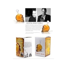 1000 Ml Crystal Head Kuru Kafa İçki Şişesi -