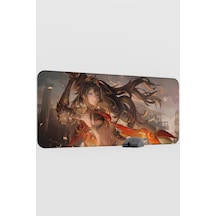 Dehya Genshin Impact Anime Gacha V5 - 90x40 Xxl Gaming Mouse Pad Fare Altlığı