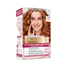 2 Adet Excellence Creme Saç Boyası - 7.43 Sultan Bakırı 192 Ml