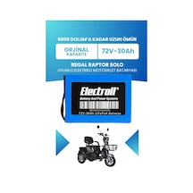 Regal Raptor Solo Batarya Standart Kapasite Lifepo4 72v 30ah Elektrikli Motosiklet Bataryası