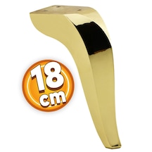 Harvey Lüks Mobilya Kanepe Sehpa TV Ünitesi Koltuk Ayağı 18 cm Gold Altın Baza Ayak
