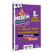 Yargı Ders Arkadaşım 8.sınıf Lgs Mebim T.c. İnkılap Tarihi Ve Atatürkçülük 8 Adet Genel Deneme