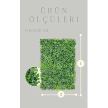 Tr Yapay Çiçek Duvar Kaplama Panel Şimşir Tabaka 40x60 Cm Yeşil Dikey Bahçe Kontef Diğer