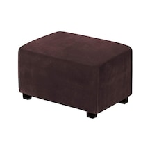 Koyu Kahverengi 4 Boyutları Kadife Dayanıklı Özelleştirilmiş Streç Ayak Dayama Osman Kapak Katlanır Depolamalı Tabure Puf 56931836