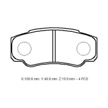 Fiat Ducato 07/14 Arka Fren Balatası 16 Jant Kablosuz Di Sk 109,6x49,8x19,5 Bramax