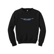 BMW i8 Blue Siyah Sweatshirt Siyah
