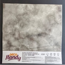 Decohandy Pvc Duvar Karosu 30x30cm 4'lü Paket - Mermer Desenli Siyah 0,36m2