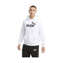 586688-02 Puma Ess Big Logo Hoodie Tr Erkek Sweat White Beyaz