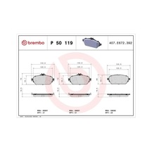 Mercedes A200 W176 On Fren Balatasi 2012-2018 Brembo P50119