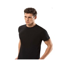 Fily İç Giyim Erdem Gold Modal 0 Yaka T-shirt Siyah