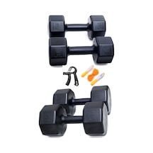 18 Kg Dambıl Set 6kg X2 3kg X2 Sayaçlı Ayarlanabilir El Yayı + Sayaçlı Atlama İpi
