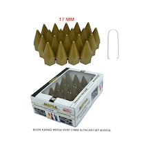 Bijon Kapağı Sivri 17 Mm Altın 20 Li Set