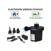 Elektrikli Hava Pompası - 12v/220v Ev Ve Araç Uyumlu - Şişme Yatak, Bot, Havuz Şişirme Pompası