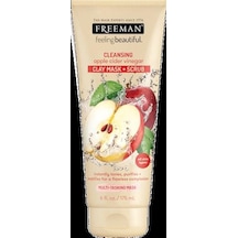 Freeman Elma Sirkeli Köpüklü Kil Maske+Scrub 175Ml