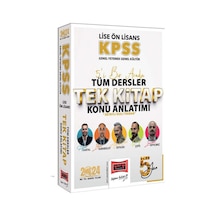2024 KPSS Lise Ön Lisans GK - GY 5Yüz Ekibi 5'i Bir Arada Tüm Dersler Tek Kitap Konu Anlatımı- Yargı Yayınları
