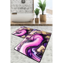 Pastry Banyo Halısı Djt 2 Li Set Çok Renkli