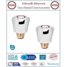 Şenpres Musluk Kapak Takımı - %100 Prinç - Contalı - 2 Adet