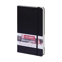 Talens Artcreatıon Eskiz Bloğu 140 Gr 13 X 21 Cm Siyah Sert Bağlı Cep Defteri, 140 Gsm/90 Lb Kağıt, Asitsiz Krem Boş Kağıt, Şerit Yer İşareti Ve Elastik Kapatma
