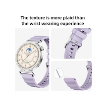 Spring Loop Huawei Gt6 41mm/gt5 Pro 42mm/gt5 41mm/gt4 41mm İle Uyumlu Silikon Kordon Yüzeyi Dalgalı Görünümlü Gt6 41mm Kayış Rahat Ve Yumuşak Silikonlu Huawei Gt6 41mm Kordonu Çok Renkli
