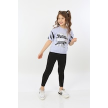 Toontoy Kids Toontoy Kız Çocuk Wild Wood Girl Baskılı Tişört Mavi