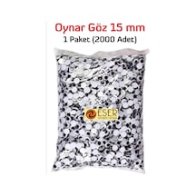 Eser Oynar Göz Siyah 15mm 2000 Adet