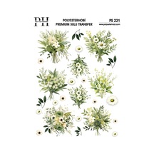 Polyesterhobi Premium Sulu Transfer 25x35 Cm Çiçek Desenli Ps 221