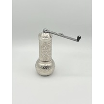 Kahve Öğütücü El Değirmeni Gümüş Renk Yeni Model