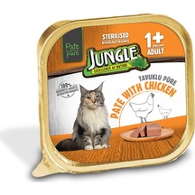 Jungle Tavuklu Pate Kısırlaştırılmış Yetişkin Kedi Yaş Maması 100 G