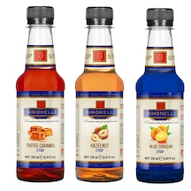 Simonelli Toffee Karamel + Fındık + Turunç Kahve Kokteyl Şurup 3 x 250 ML