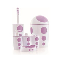 Flora Punto Banyo Seti 6 Parça F378 Mavi Flora Punto Banyo Seti 6 Parça F378 Mavi