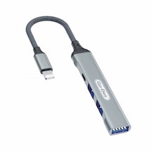 Go Des GD-UC703 Lightning Hub 4 in 1 USB Çoğaltıcı Adaptör Çoklu USB İstasyonu Tak & Çalıştır - ZORE-260807