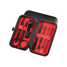 Geeksen Profesyonel Seyahat Tırnak Bakım Seti - Deri Kılıflı Paslanmaz Çelik Manikür Pedikür Takımı