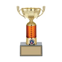 Odak Kupa - Small Kupalar - S-058 C - 23 Cm Altın - Beyaz