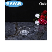 Circle Tekli Yuvarlak Cam Kahvaltılık Royaleks-81474 Standart