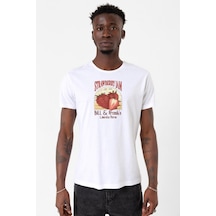 The Last Of Us Bill And Frank Strawberry Jam Beyaz Erkek Bisikletyaka Tshirt 001