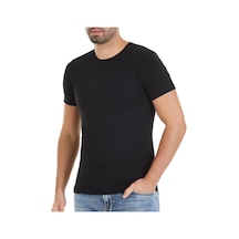 3 Adet Yıldız Erkek Modal Kısa Kollu T-shirt Fanila Siyah 336 Siyah