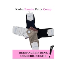 Angbutik Aytuğ 34296 Kadın Bambu Patik Çorap Çok Renkli