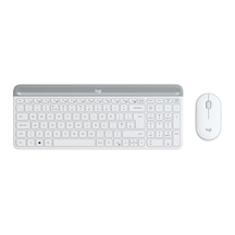 Logitech MK470 İnce Kablosuz Klavye Mouse Set Beyaz 920-009436