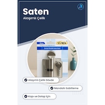Mandallı Saten Barel Kilit Alaşımlı Çelik Kapı Dolap Bölme Güvenl