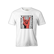 Rock - İkon Beyaz Erkek Tshirt