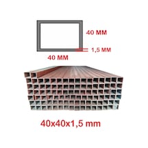 Boyalı 40 X 40 X 1,5 Mm Kutu Profil 40X40X1,5 Demir (1 Mt Fiyatı)