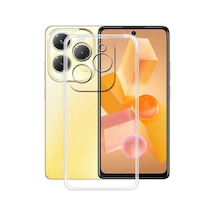 Infinix Hot 40 Kılıf Silikon Şeffaf Kapak Şeffaf