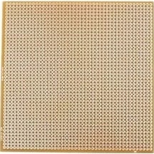 100x100mm Delikli Bakır Plaket Tek Tarflı Devre Kartı 10x10