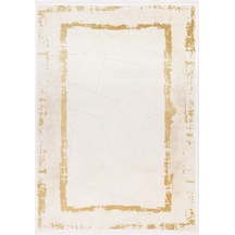 İpek Halı Gaspara 14956 Krem Gold Modern Salon Halısı