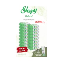 Sleepy 16'lı Natural Kişisel Bakım Havlusu 100'lü 16'lı Set 1600 Yaprak ve Rosie Tekli