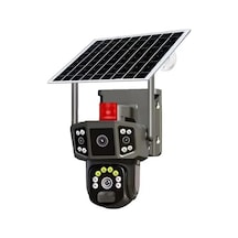 Casacop Q8 4g 6mp Solar Kamera 3mp+3mp Dual Lens Güneş Panelli Solar Güvenlik Kamerası