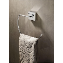 Krom Havlu Askılığı - Güçlü Yapışkanlı - Banyo Ve Mutfak Için Şık Ve Fonksiyonel Tasarım Krom 7/8 Yaş