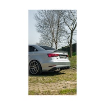 Audi A3 8v Sedan 2016-2020 Arka Difüzör Sportif Tampon Altı Eki & Agresif Görünüm